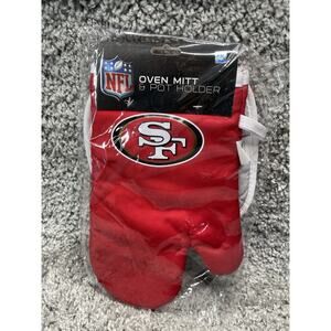 San Francisco 49ers Oven Mitt Pan Holder Set NFL Licensed Grilling Brand New